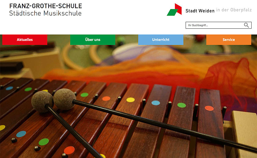 Website Franz-Goethe-Schule Weiden